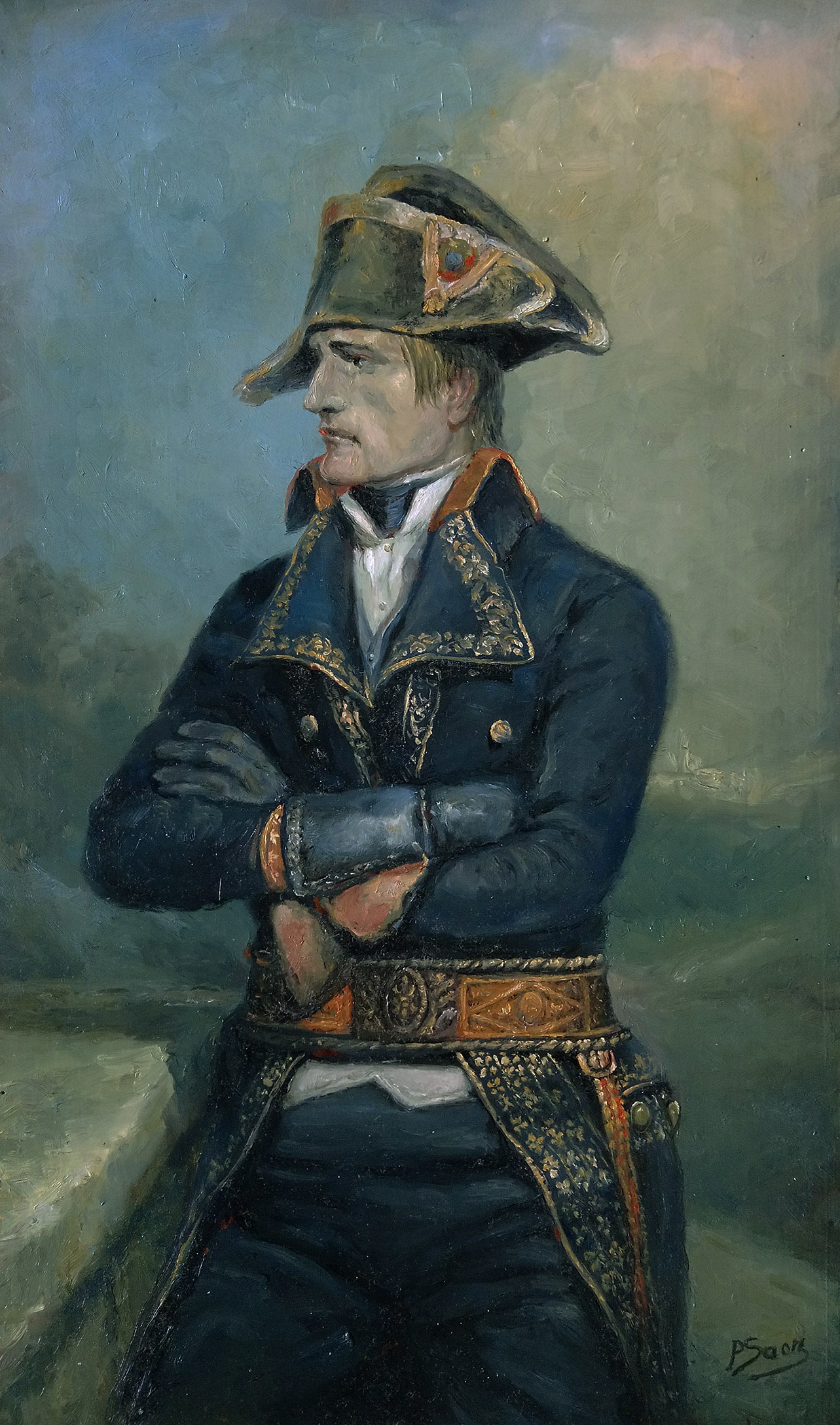 peinture à l'huile Portrait de Napoléon